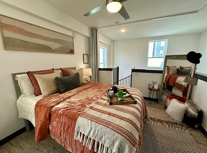 furnished bedroom